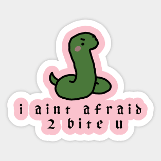 Angery Snek Sticker